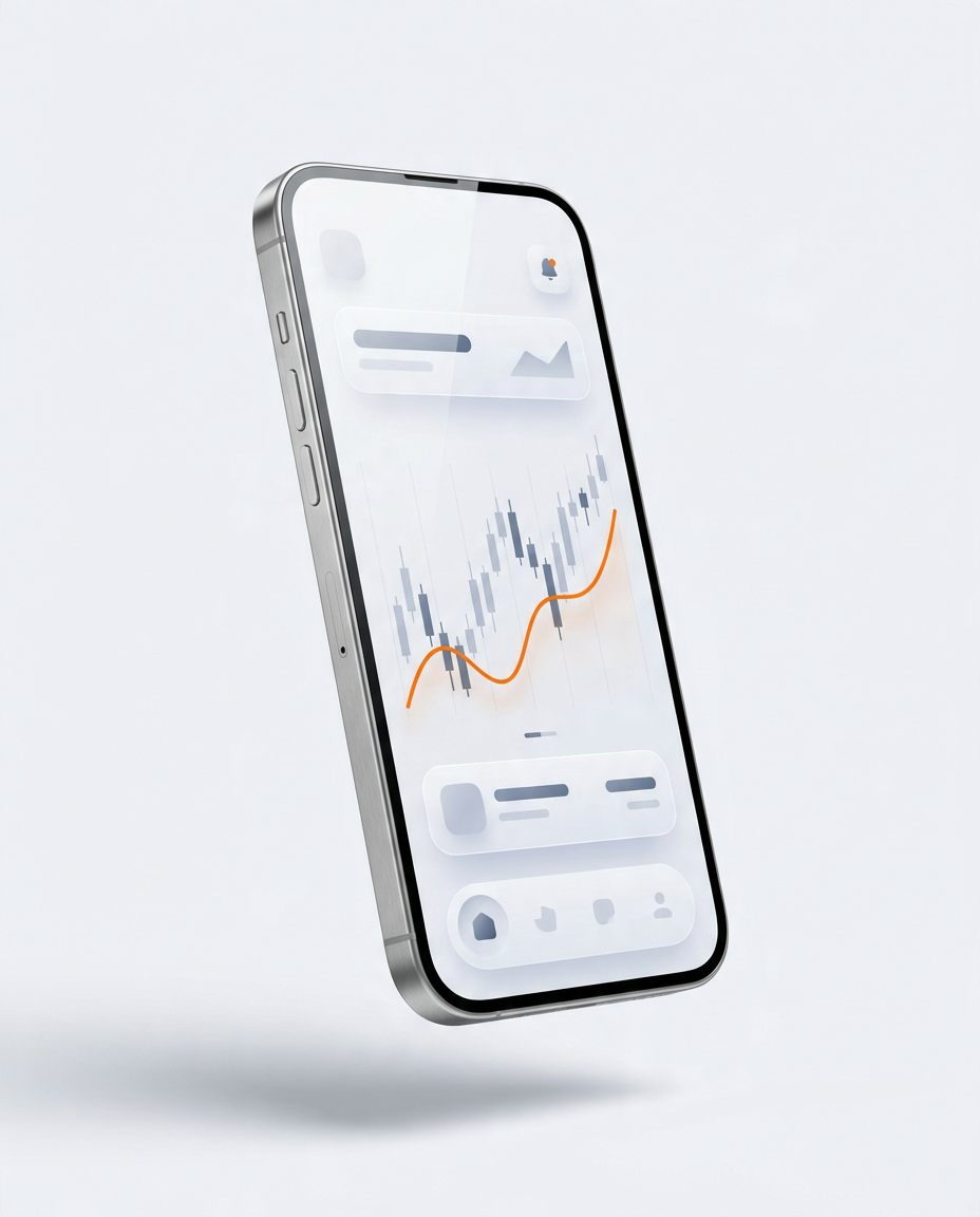 Ocean Gate Trading trading app running on a smartphone